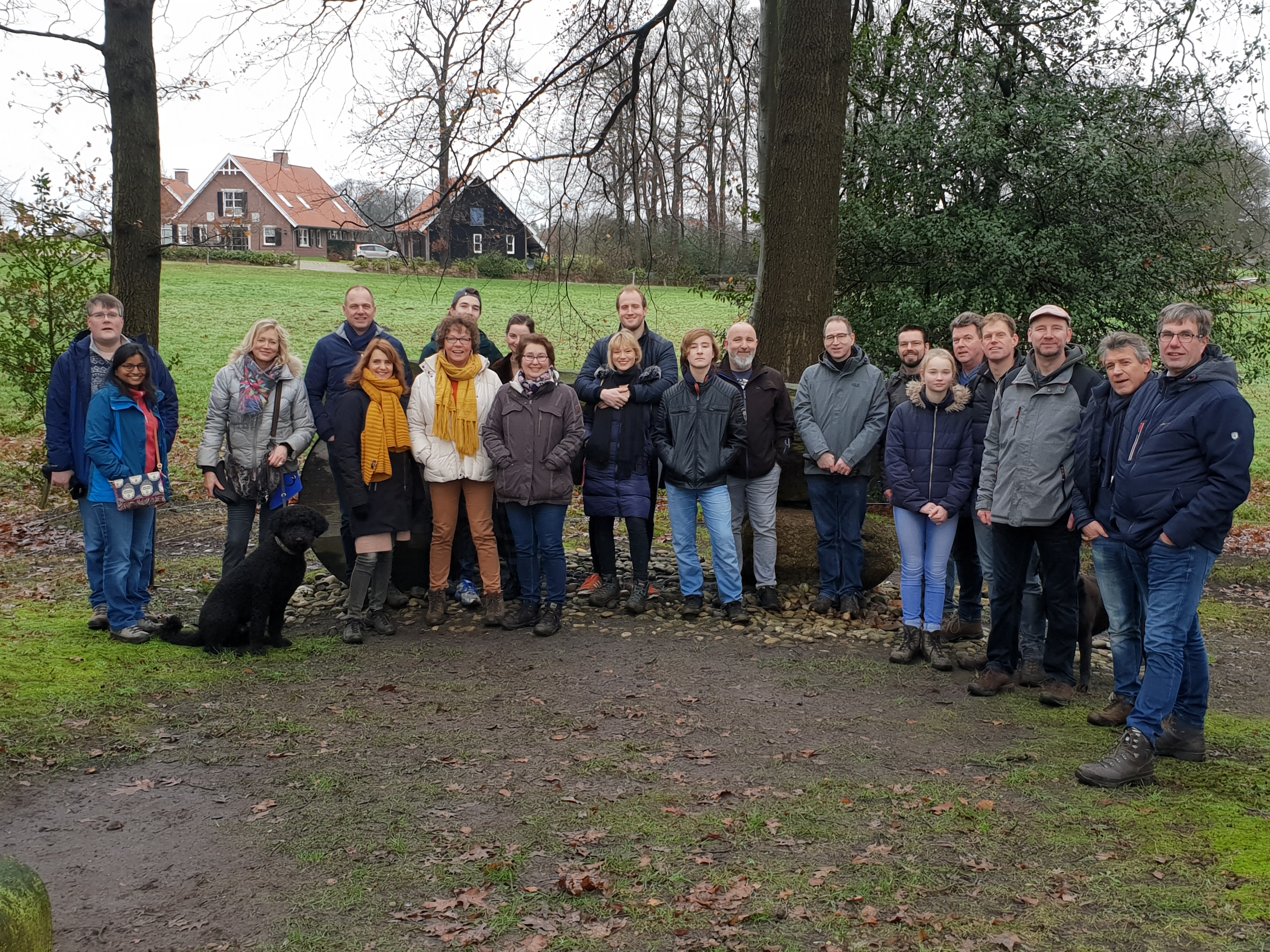 groepsfoto mieuwjaarswandeling 6 januari 2019